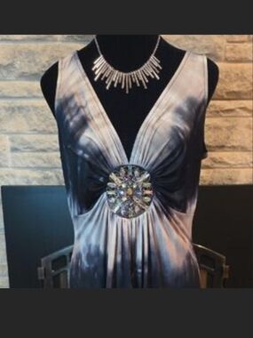 NWT Venus Tie Dye Crystal Embellished Sleeveless Top